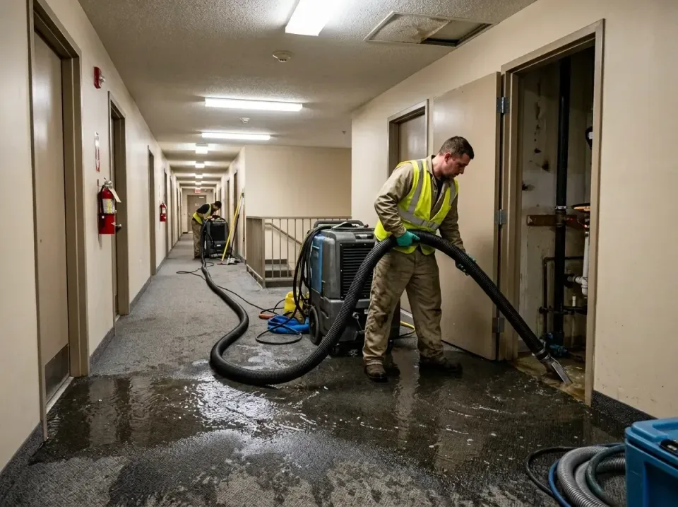 multi-unit-apartment-hallway-f-005 — frequently asked questions, Emergency Burst Pipe Water Extraction & Removal in Flourtow…